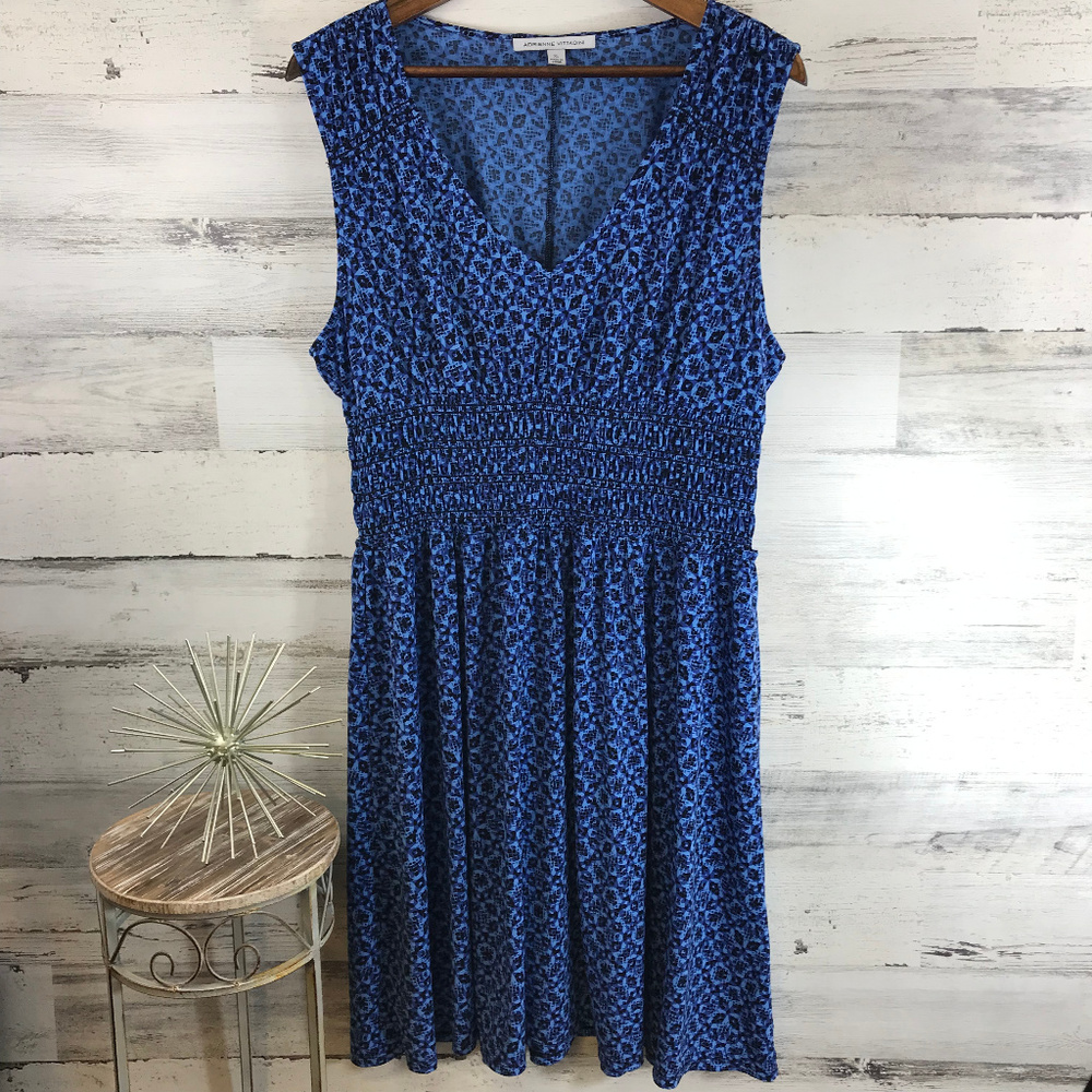 🔥4/20🔥Adrienne Vittadini Blue Dress [527b14]